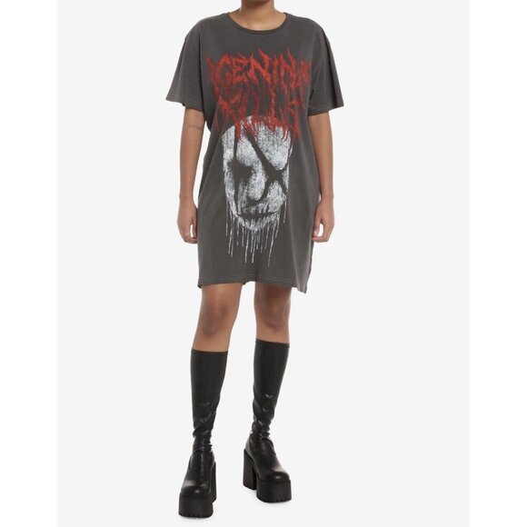Ice Nine Kills Dripping Face T-Shirt Dress Small NEW - Picture 2 of 3